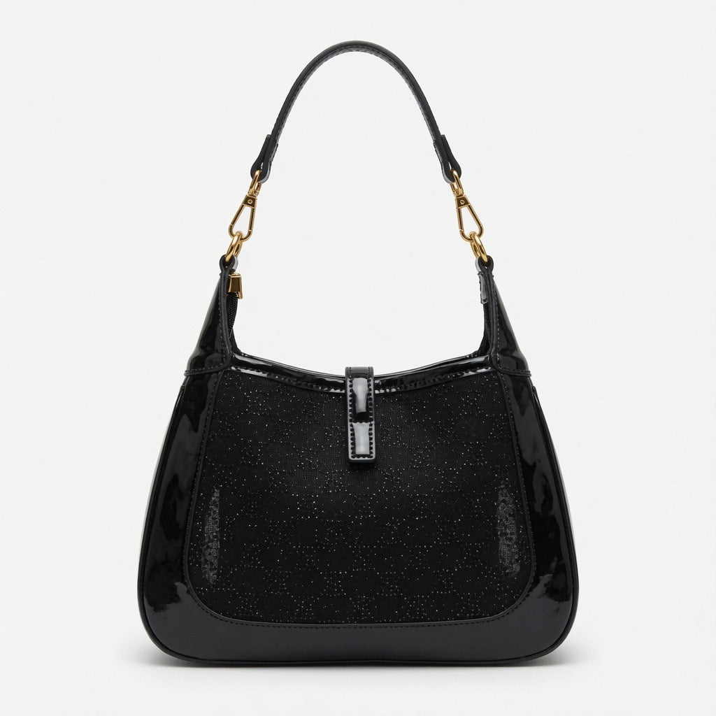 Patent Mesh Shoulder Bag Set