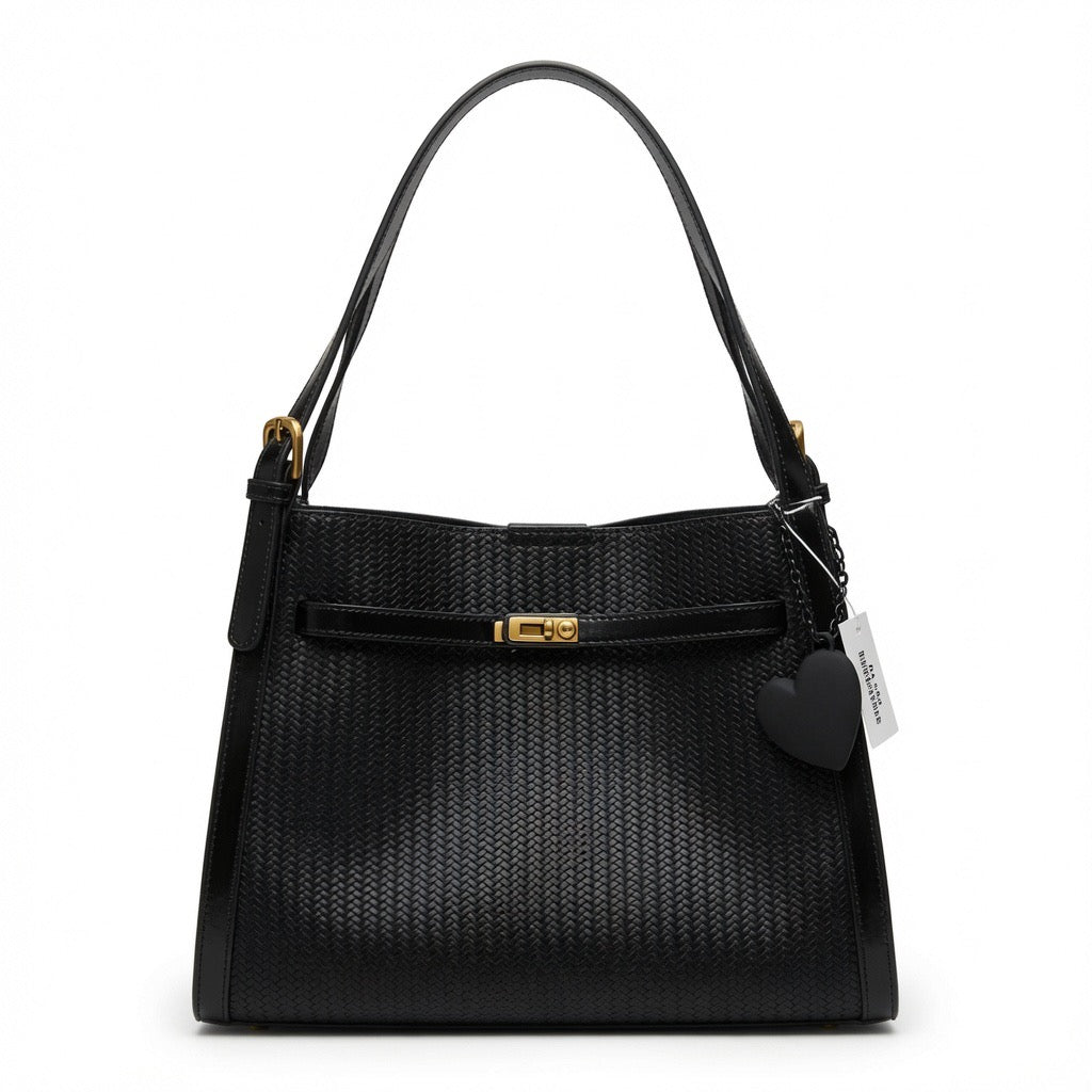 Classic Woven Tote Shoulder Bag BA-583