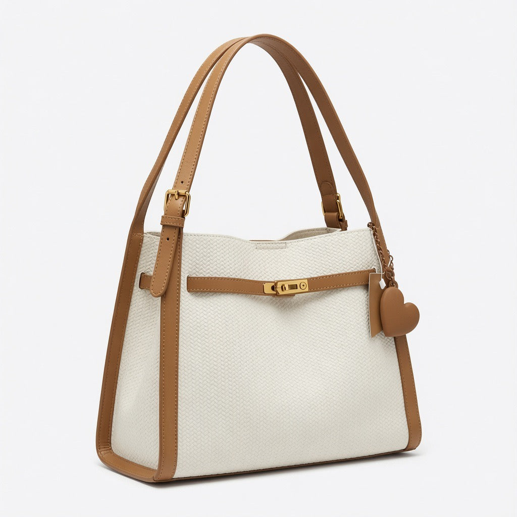 Classic Woven Tote Shoulder Bag BA-583