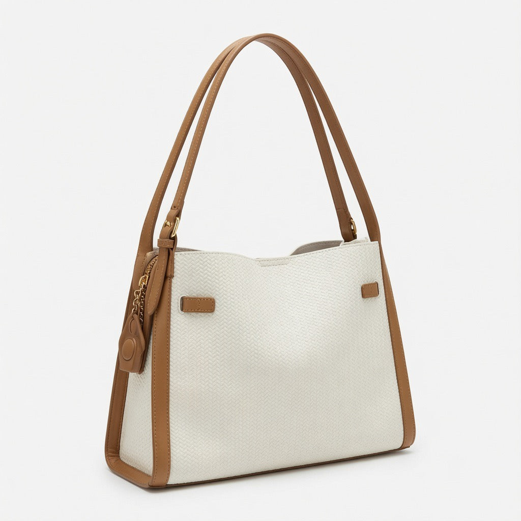 Classic Woven Tote Shoulder Bag BA-583
