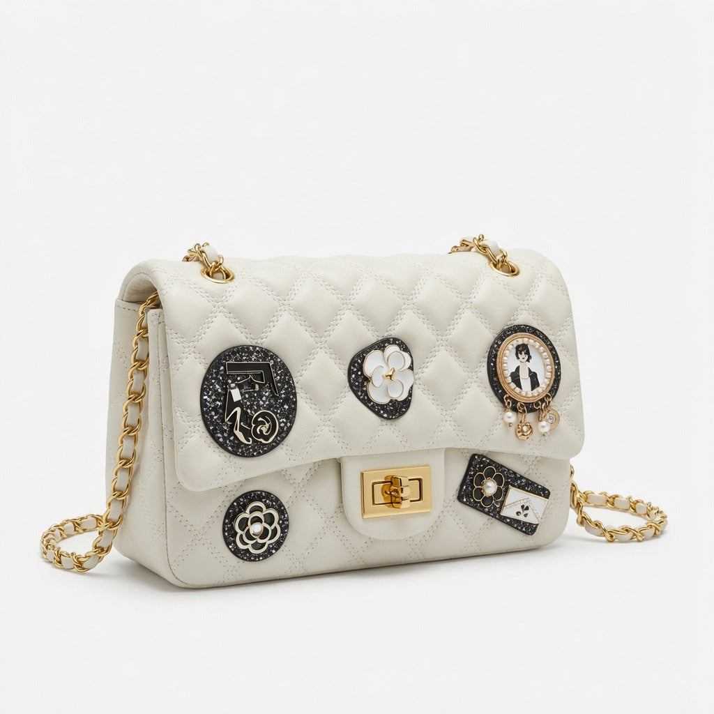 Charm Edition Quilted Crossbody Bag BA-562