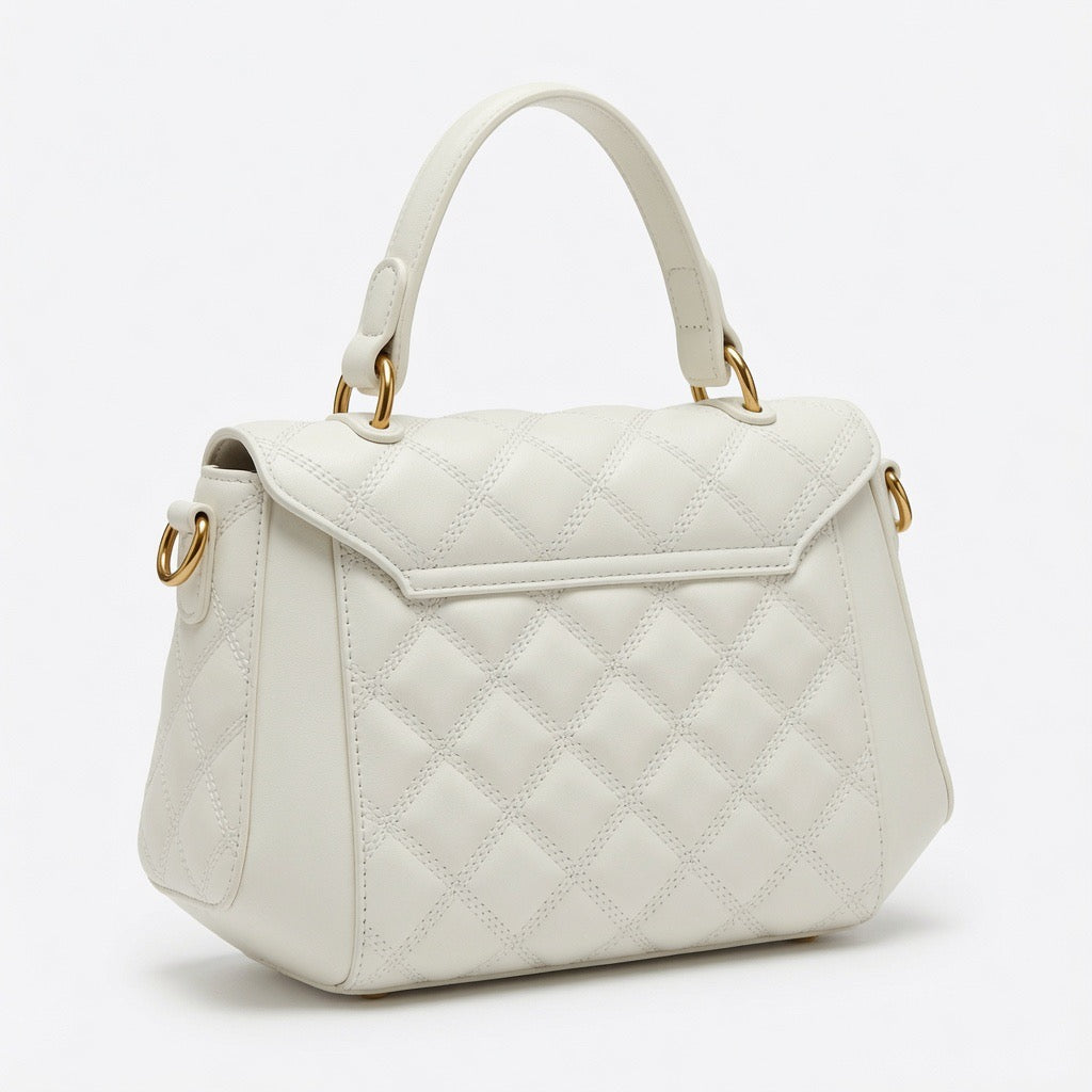 Butterfly Emblem Quilted Satchel BA-566