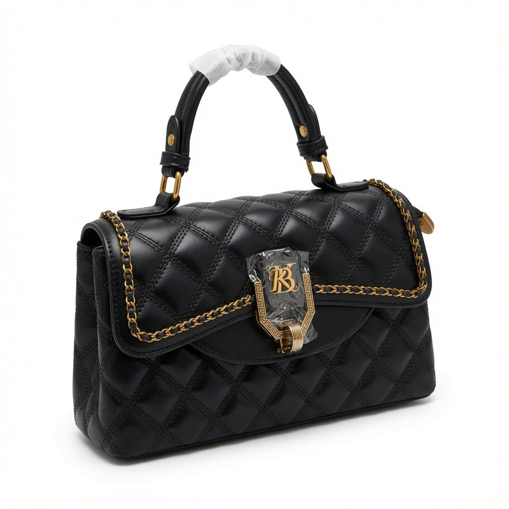 Elegant Quilted Top Handle Satchel BA-600