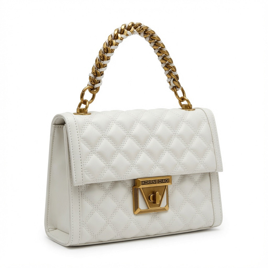 Luxe Quilted Chain Shoulder Bag BA-565