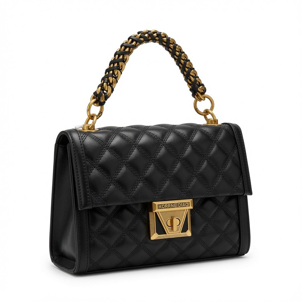 Luxe Quilted Chain Shoulder Bag BA-565