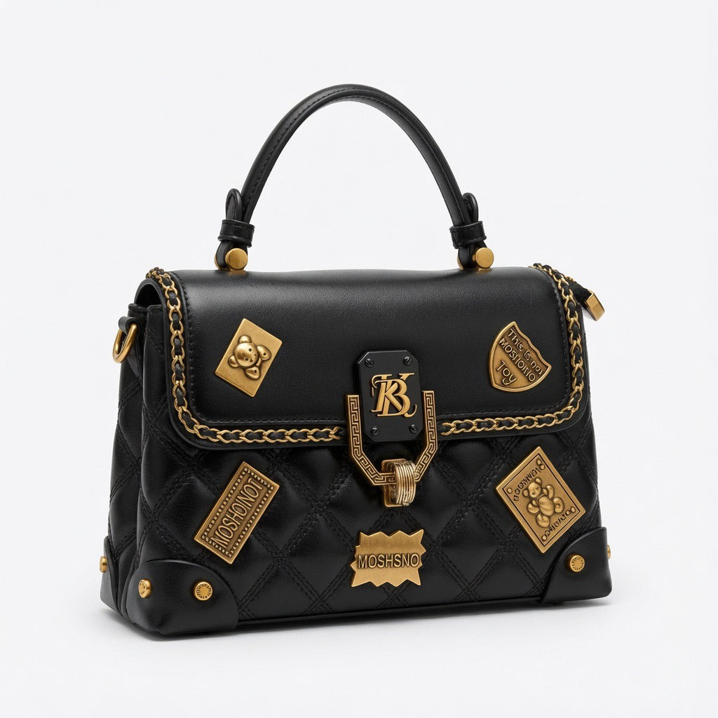 Heritage Quilted Top Handle Satchel BA-557