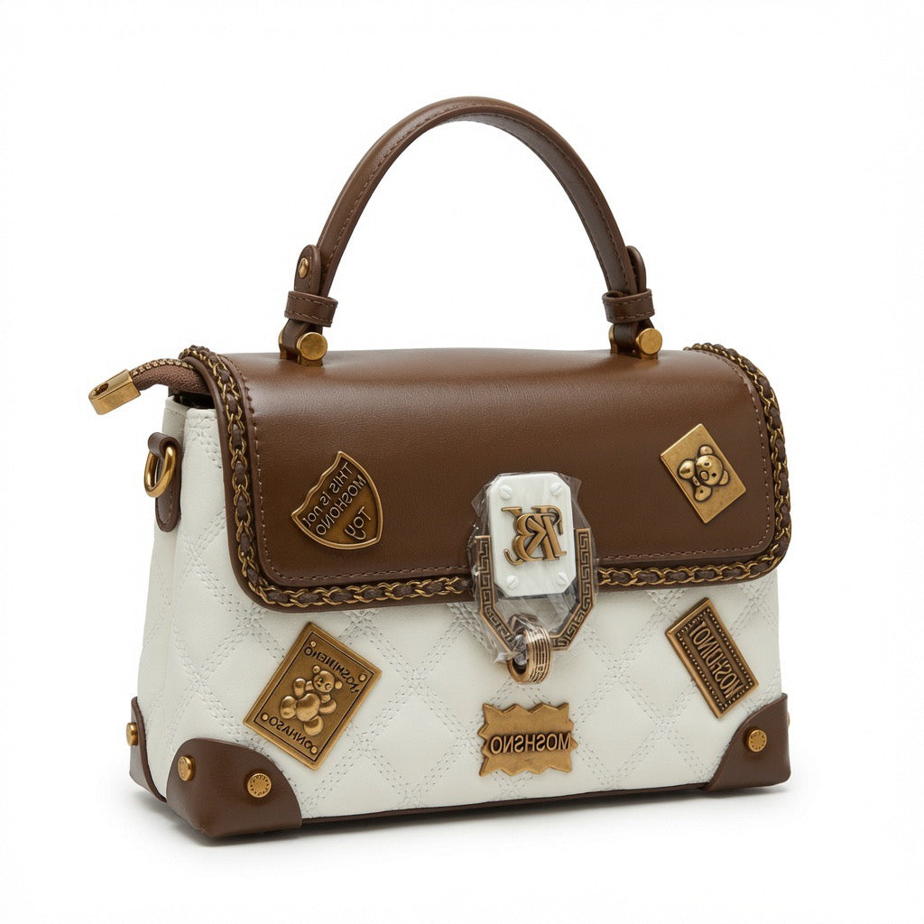 Heritage Quilted Top Handle Satchel BA-557