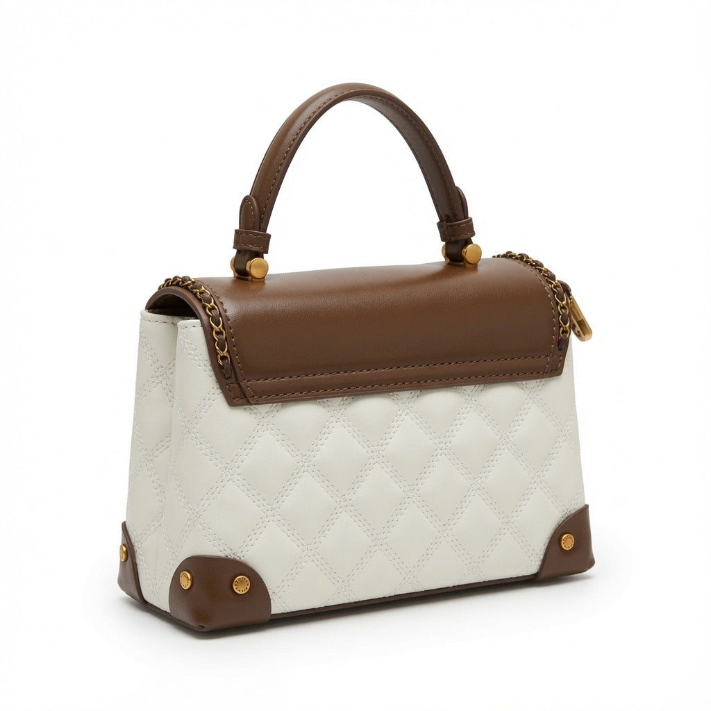 Heritage Quilted Top Handle Satchel BA-557