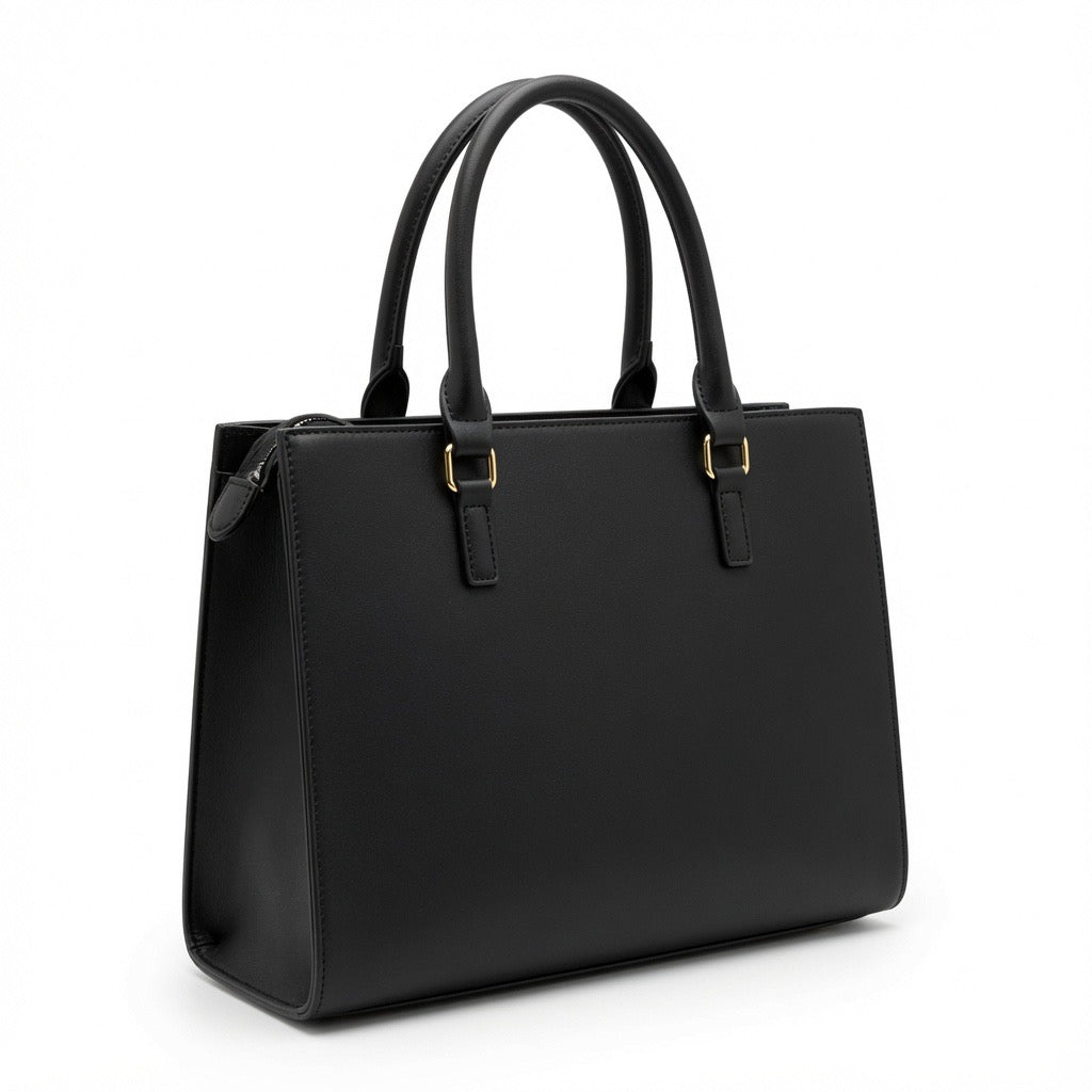 Emily Floral Shopper Tote Bag – Ivory Bloom Edition BA-567