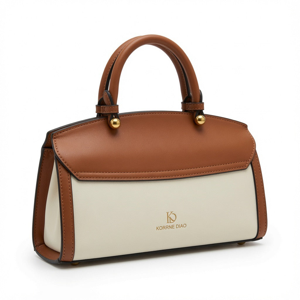 Monogram Elegance Top Handle Satchel Bag BA-542