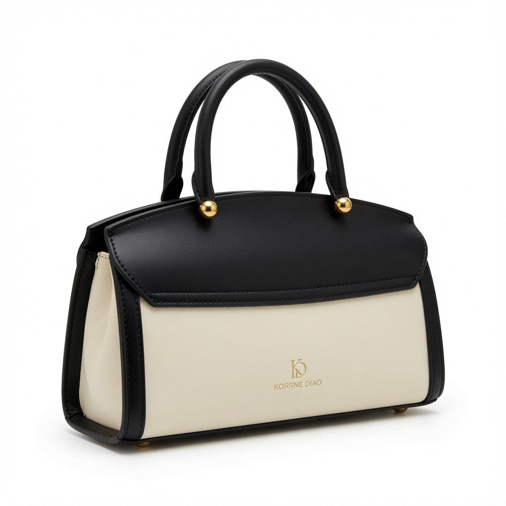 Monogram Elegance Top Handle Satchel Bag BA-542