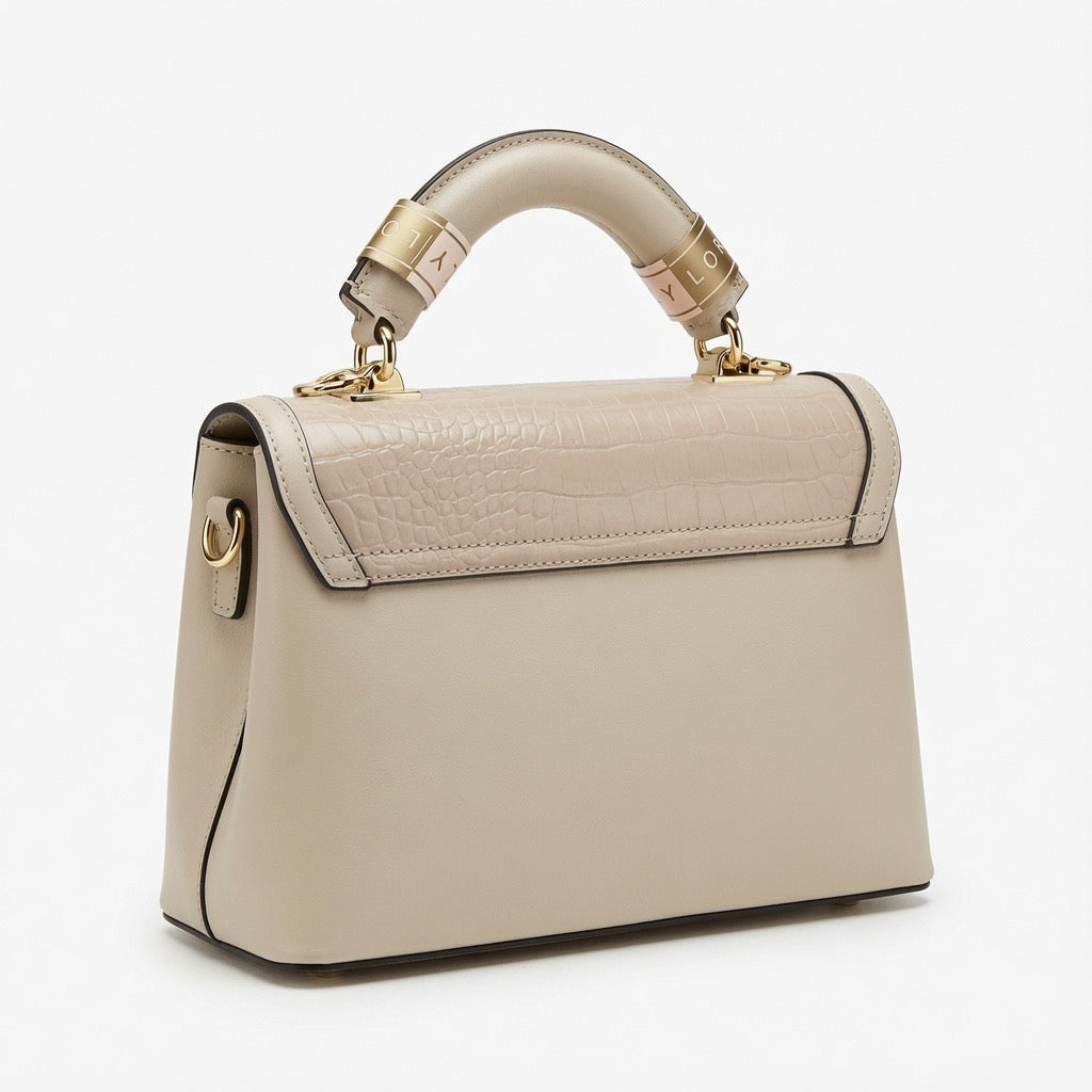 Emily Floral Top Handle Satchel Bag – Blush Pink & Ivory BA-570